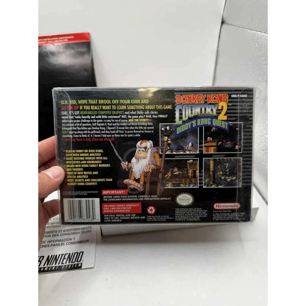 Donkey Kong Country 2 Diddy's Kong Quest SNES CIB Tested Complete Fast Shipping